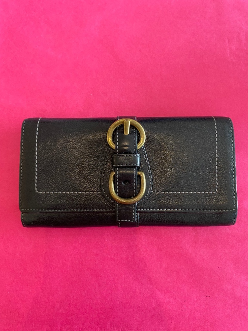 Coach Garcia Legacy Stripe Leather Wallet